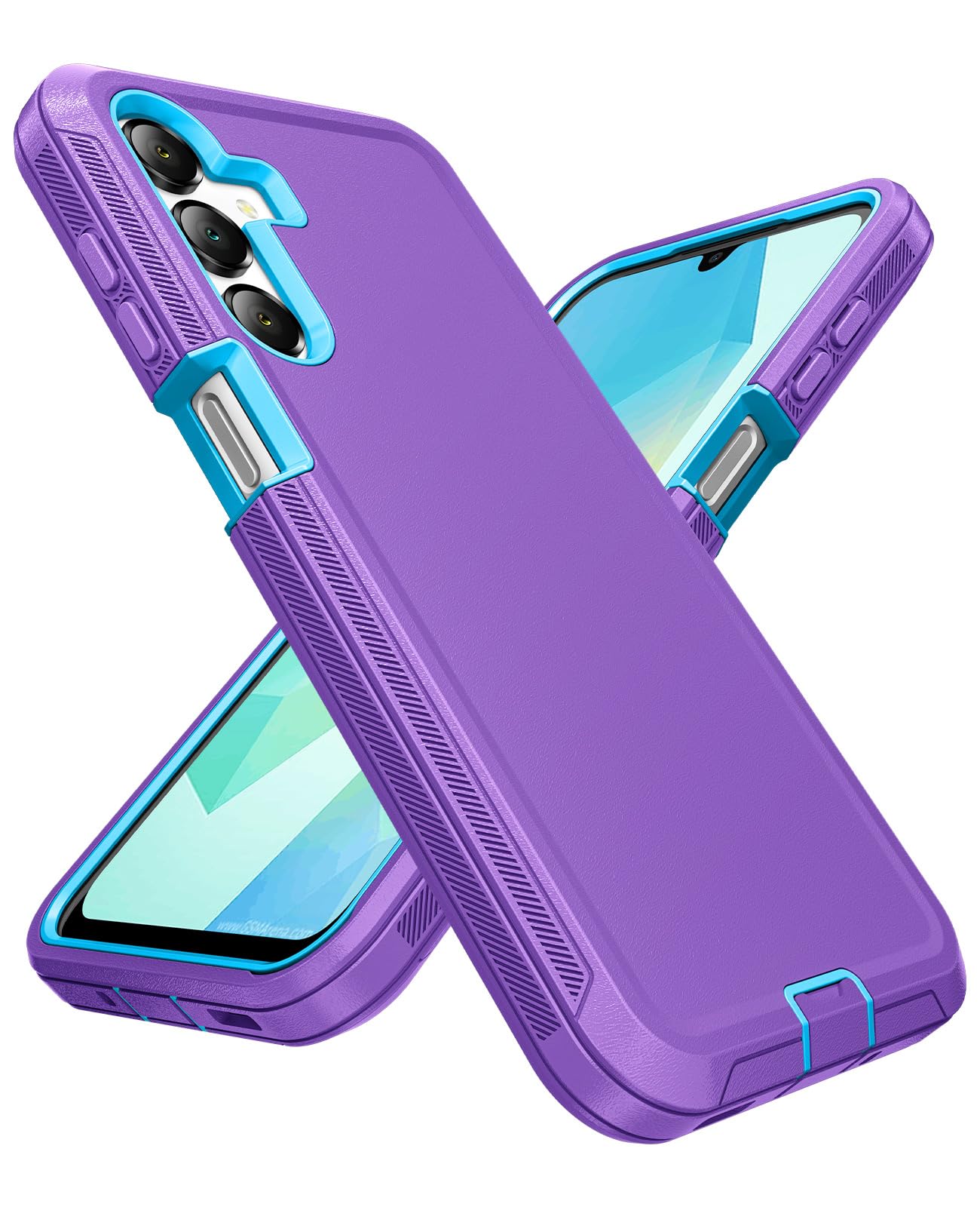 Photo 1 of Jelanry Case for Samsung Galaxy A16 5G, Heavy Duty & Rugged Protective Dual-Layer Shockproof Drop Protection with Port Anti-Dust/Scratch Matte Phone Cases Bumper Back Cover for Samsung A16 6.7?,Purple