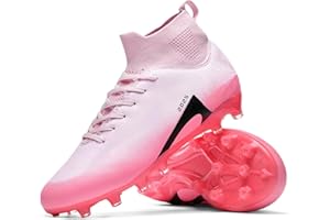 TOPSFEBA Soccer Cleats for Mens Womens Indoor Soccer Shoes Unisex Baseball Turf Shoes Youth Rugby Shoes Adult AG FG TF Football Boots Wide Training Sneaker