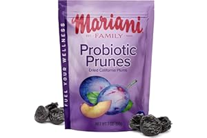 MARIANI PREMIUM Mariani Probiotic Prunes Pitted Unsweetened, 7oz Bulk Dried Fruits No Sugar Added, Supports Healthy Bones, Immune and Digestive Health