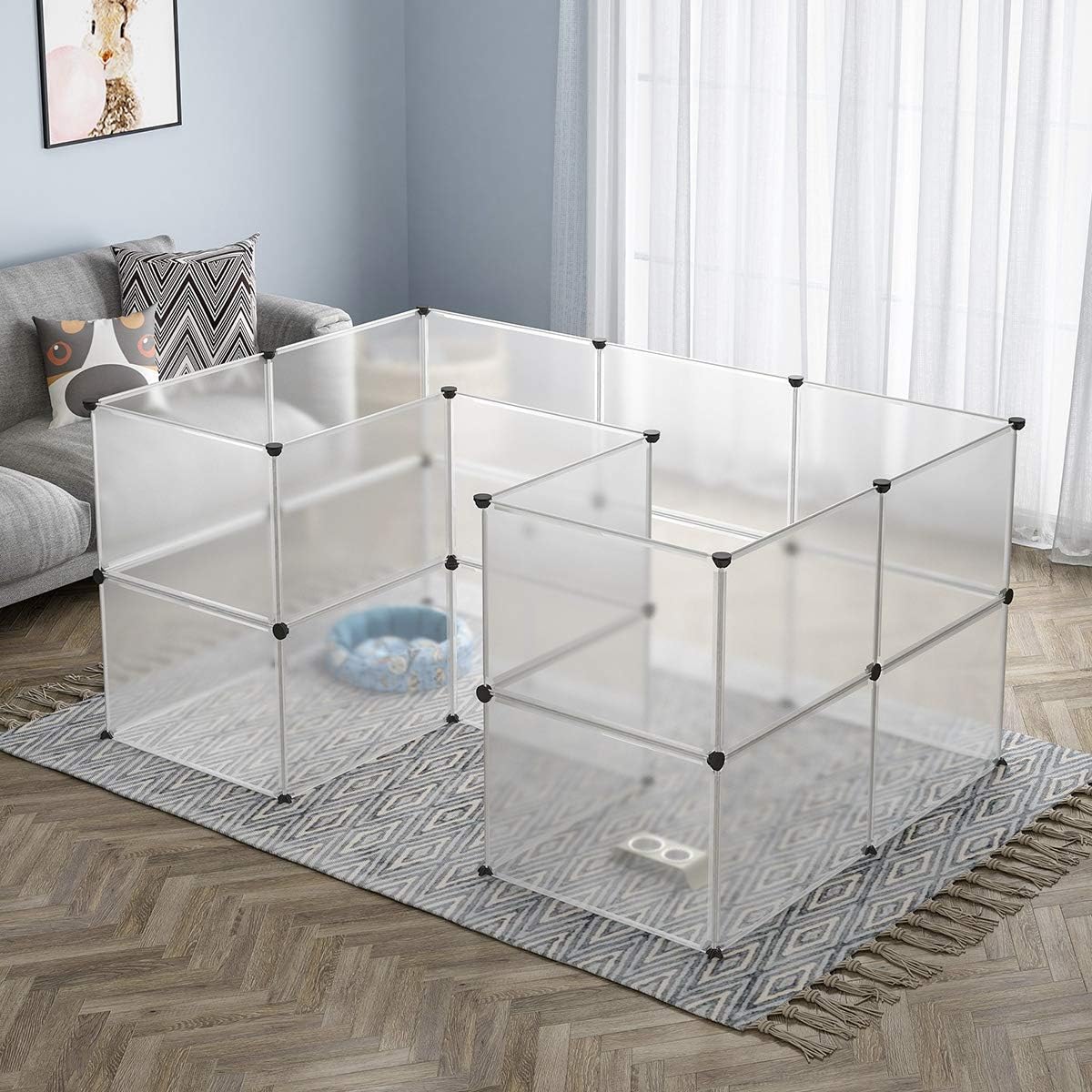 KOUSI Small Animal Pen Indoor Fence Animal Pen Plastic