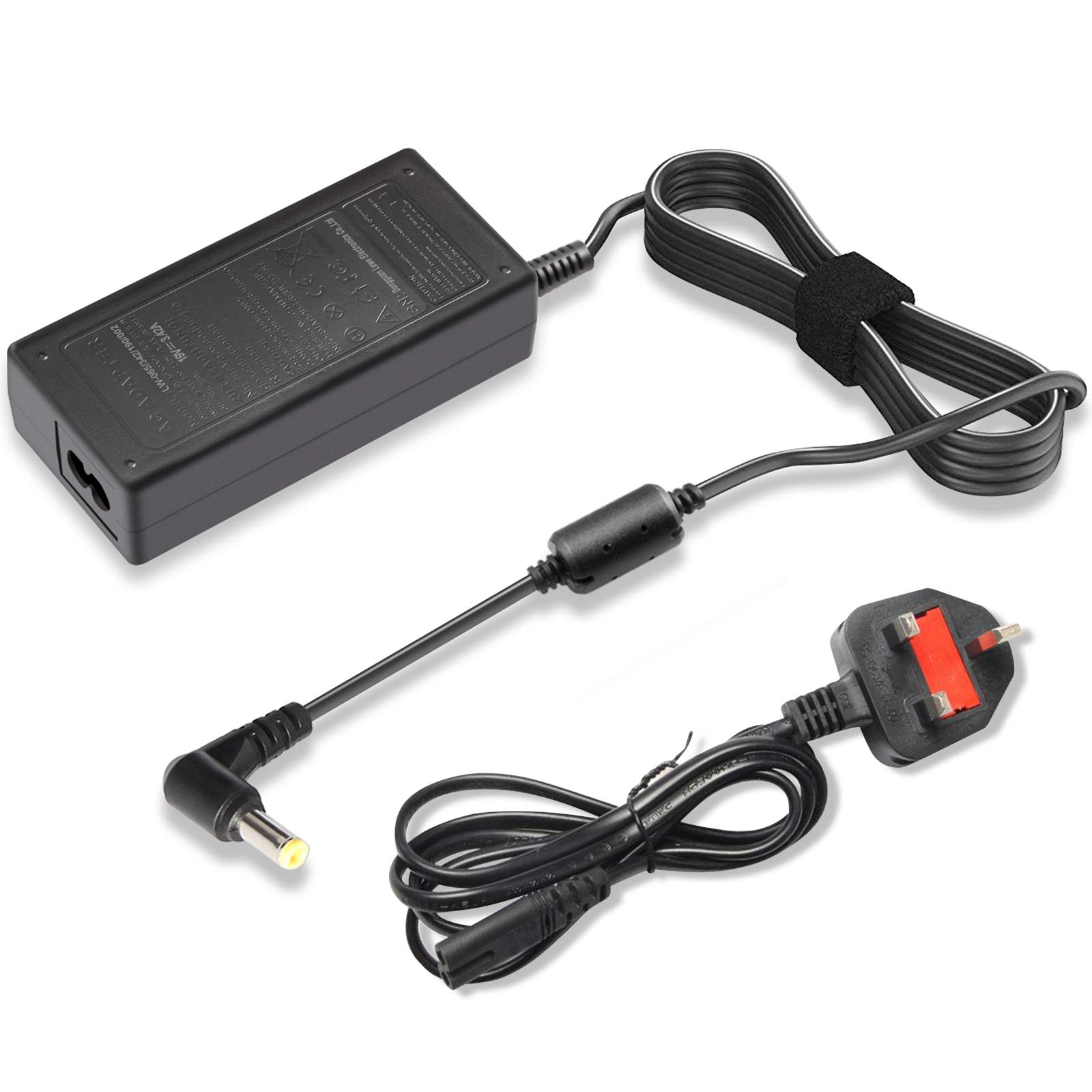 ARyee 19V 3.42A 5.5x2.5mm AC Adapter Laptop Charger Power Supply for Toshiba Satellite A665 A505 A205 A215 A105 A135 A305 A100 A660