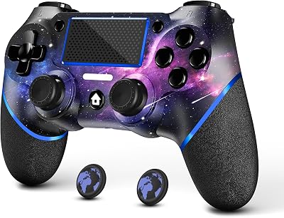 AceGamer Wireless Controller PS4 Pro PC Motion Audio Turbo 33ft Starry Sky