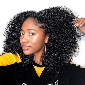 Amazon Com Easen Hair Brazilian Remy Hair 3b3c Kinky Curly Human