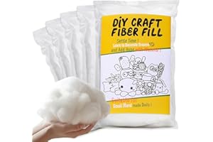 kgxulr Fiberfill Stuffing, Stuffing for Stuffed Animals, 125g/4.41oz Stuffing for Crochet, Polyester Fiberfill Stuffing for Crafts