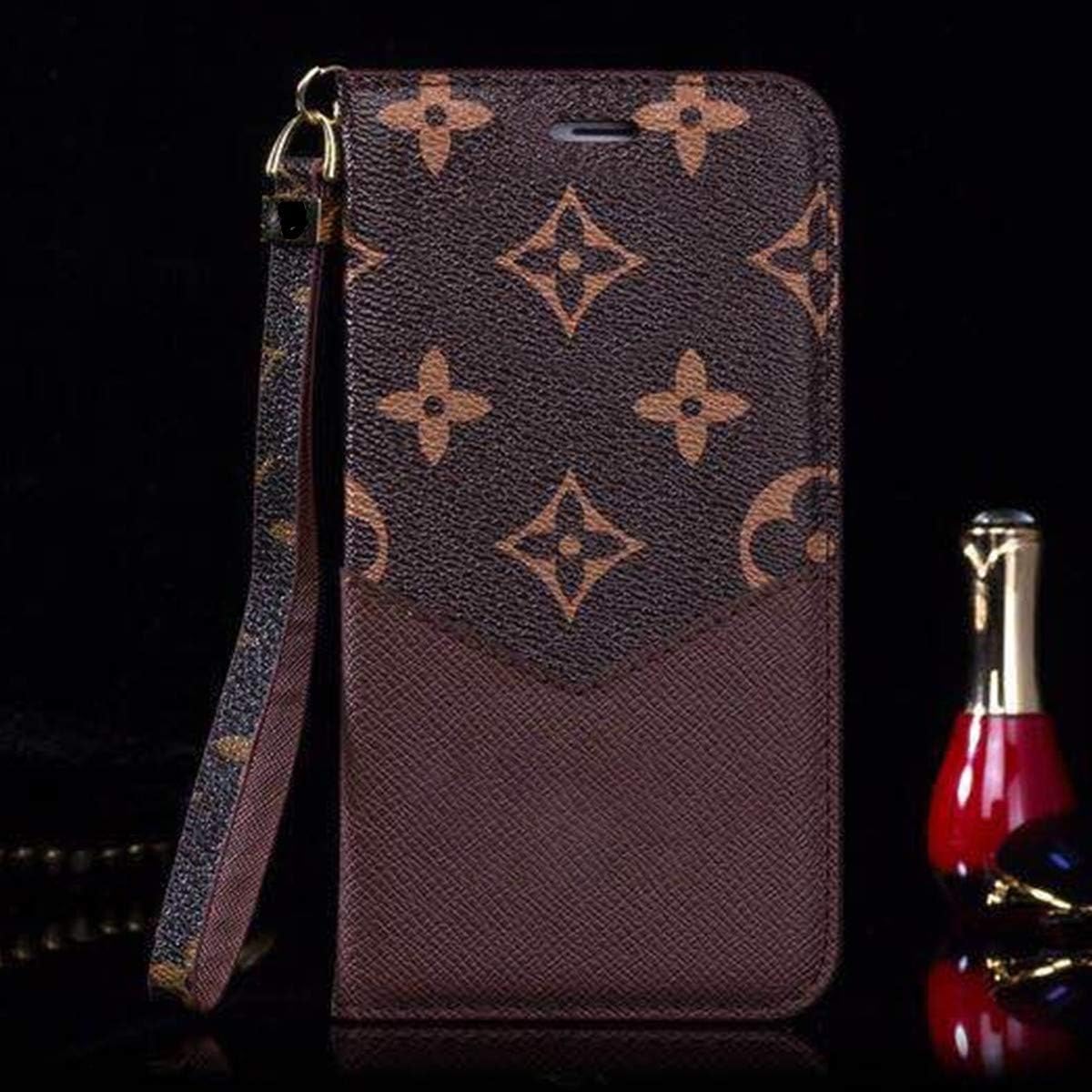 iPhone 7 Plus/8 Plus Flip Case,New Elegant Luxury PU Leather Wallet Style Flip Cover Case (Brown, Fit iPhone 7plus/8plus 5.5 inch)