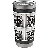 Raccoon With Sunglasses Funny Classic Photobooth Stainless Steel Insulated Tumbler