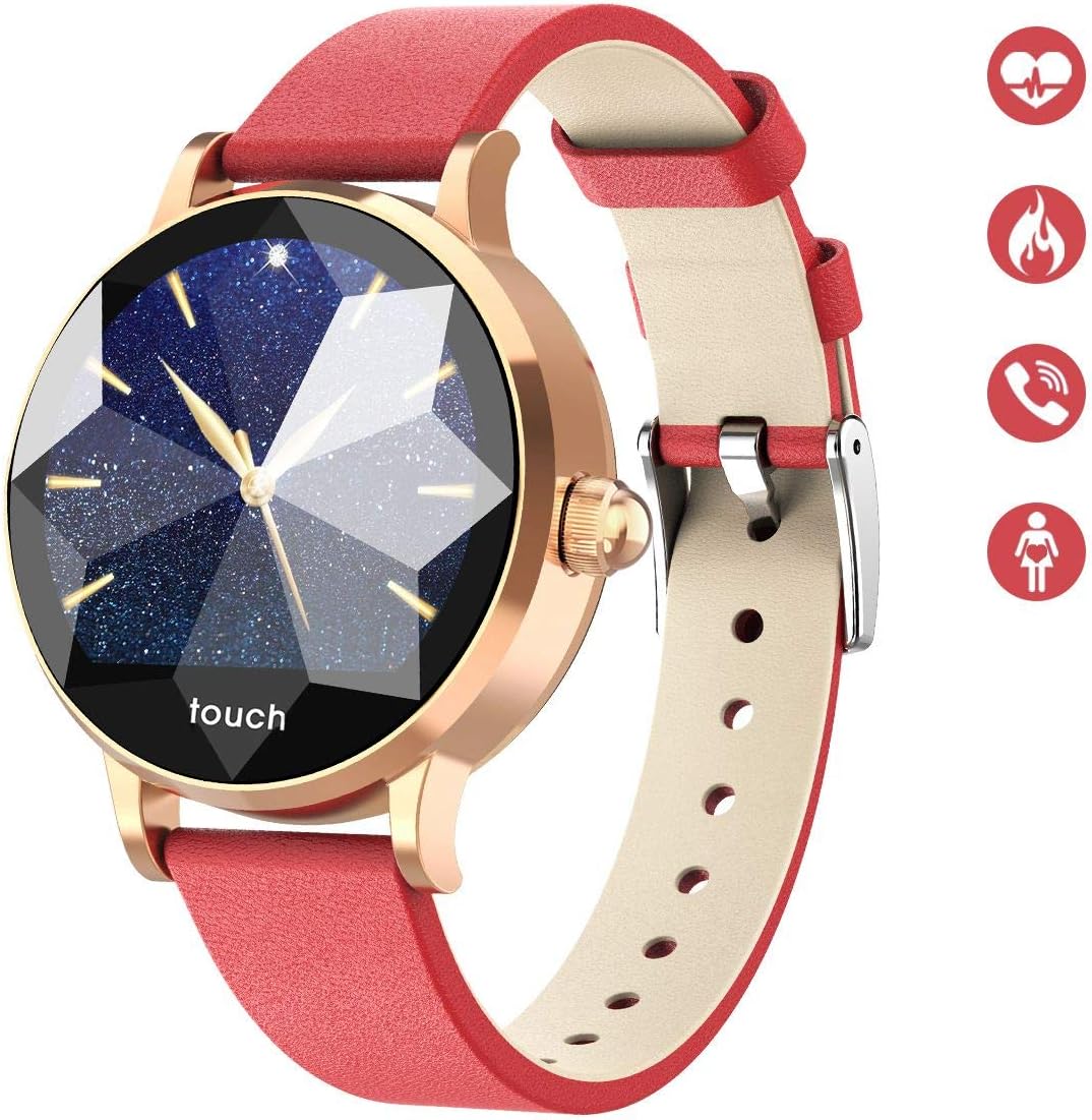 HopoFit HF01 Fitness Tracker HR,Blood Pressure Monitor band,SmartWatch with Heart Rate,Waterproof,Pedometer,Calorie Counter,Menstrual cycle,Activity Tracker walking for women,kids,iOS&Android