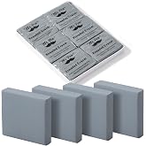 Mr. Pen- Kneaded Erasers, 1.44" x 1.36", 6 Pack, Gray | Soft Moldable Art Erasers for Charcoal, Graphite &amp; Pastel Drawing, Precision Highlighting, Smudge Control