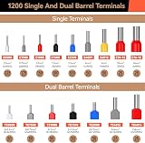 Preciva Ferrule Crimping Tool Kit 0.08-16mm² 28-5 AWG Self-Adjust Ratchet view 4