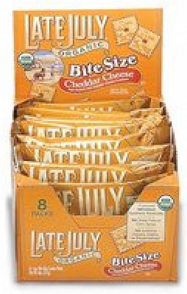 Late July Bite Size Cheddar Cheese ( 12x5 OZ)