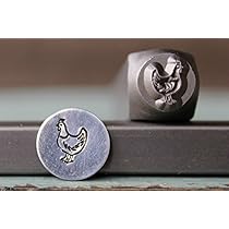 Amazon.com: 8mm Chicken (Hen) Metal Punch Design Stamp