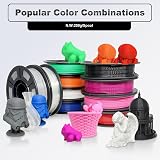 Yousu PLA+ Filament Multicolour Pack 1.75mm 2.5kg 10x250g Spools view 3