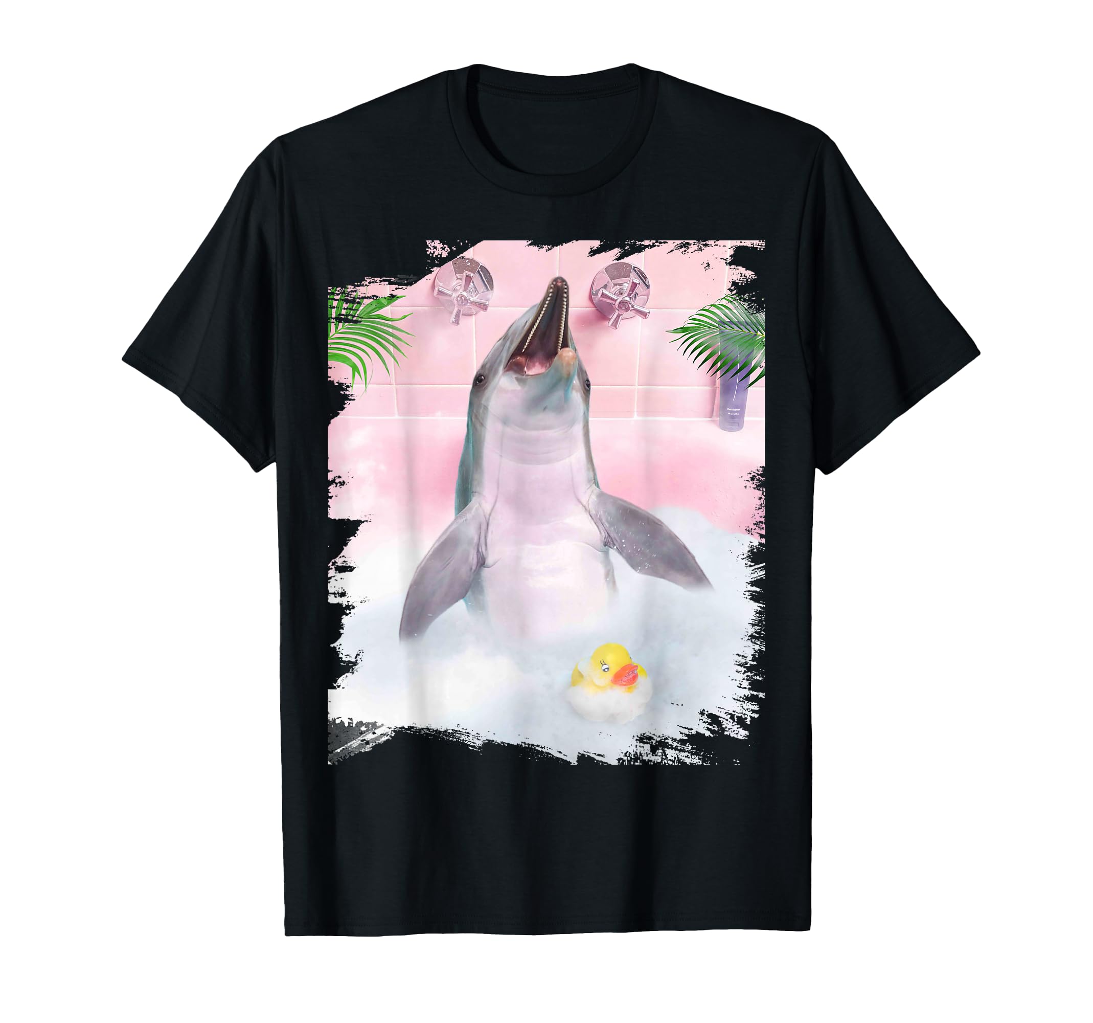 Cute Self Care Bath Dolphin Palm Bath T-Shirt
