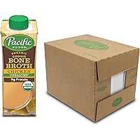 Pacific Foods Organic Chicken Bone Broth, 8oz (Pack of 12)