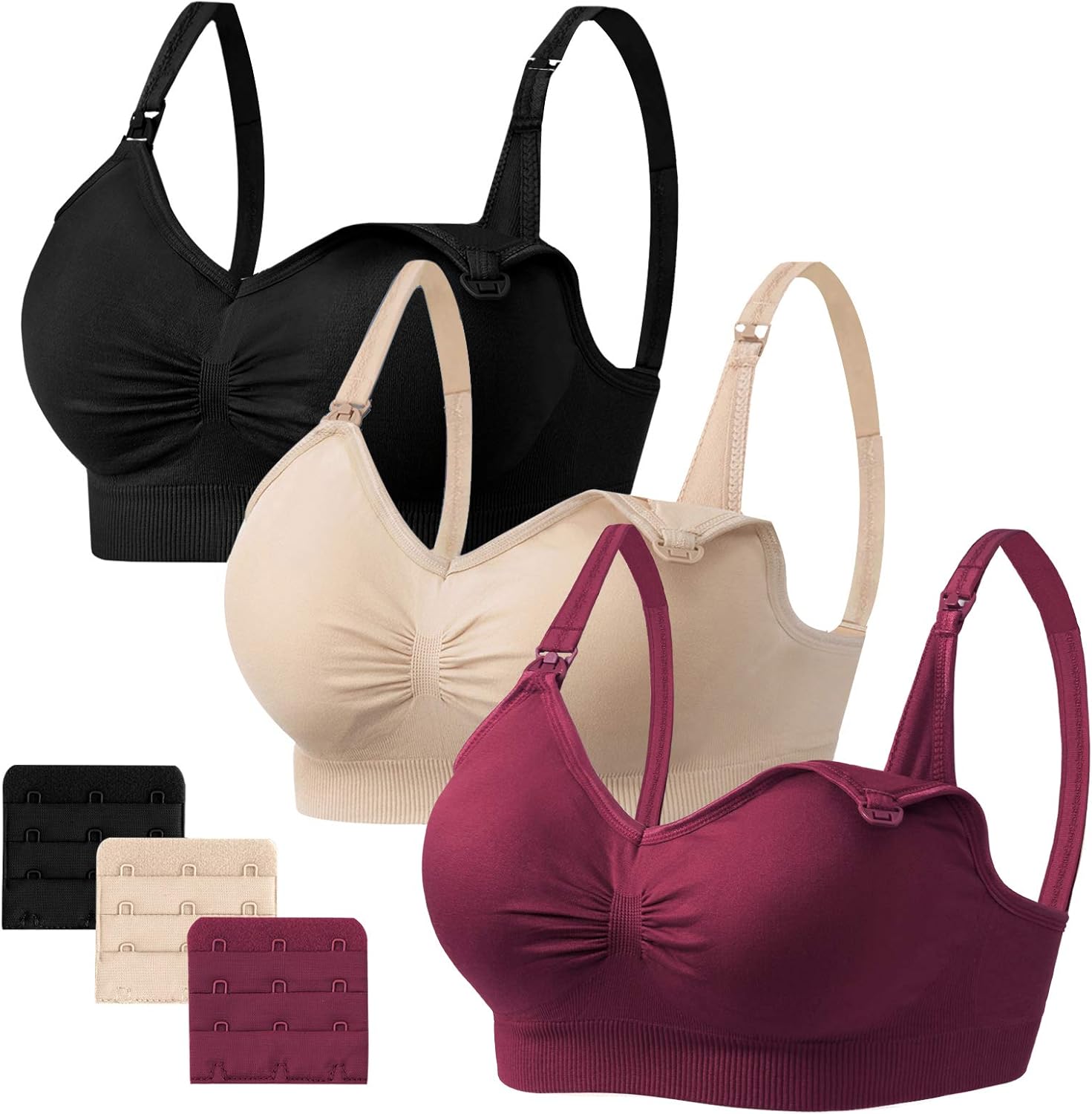 Angelhood Womens Seamless Sleep Nursing Bra,Breastfeeding Maternity Bra