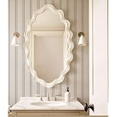 RollsRolla Modern Navy and White Striped Peel and Stick Wallpaper, Removable, French Country Style, Textured Wall Compatible, Stick on Wallpaper for Living Room, Bathroom, Bedroom