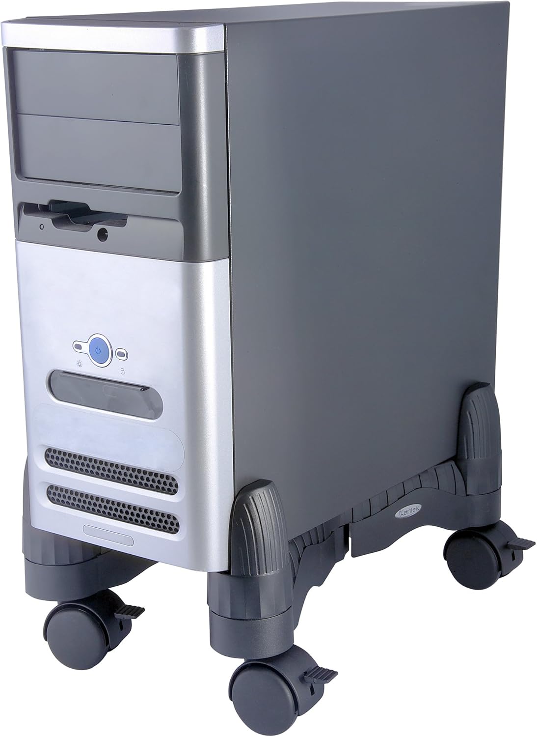 Kantek Mobile CPU Stand with Adjustable Width and Locking Casters, 16-Inch Wide x 7-Inch Deep x 4.8-Inch High (CS200B),Black: Computers & Accessories