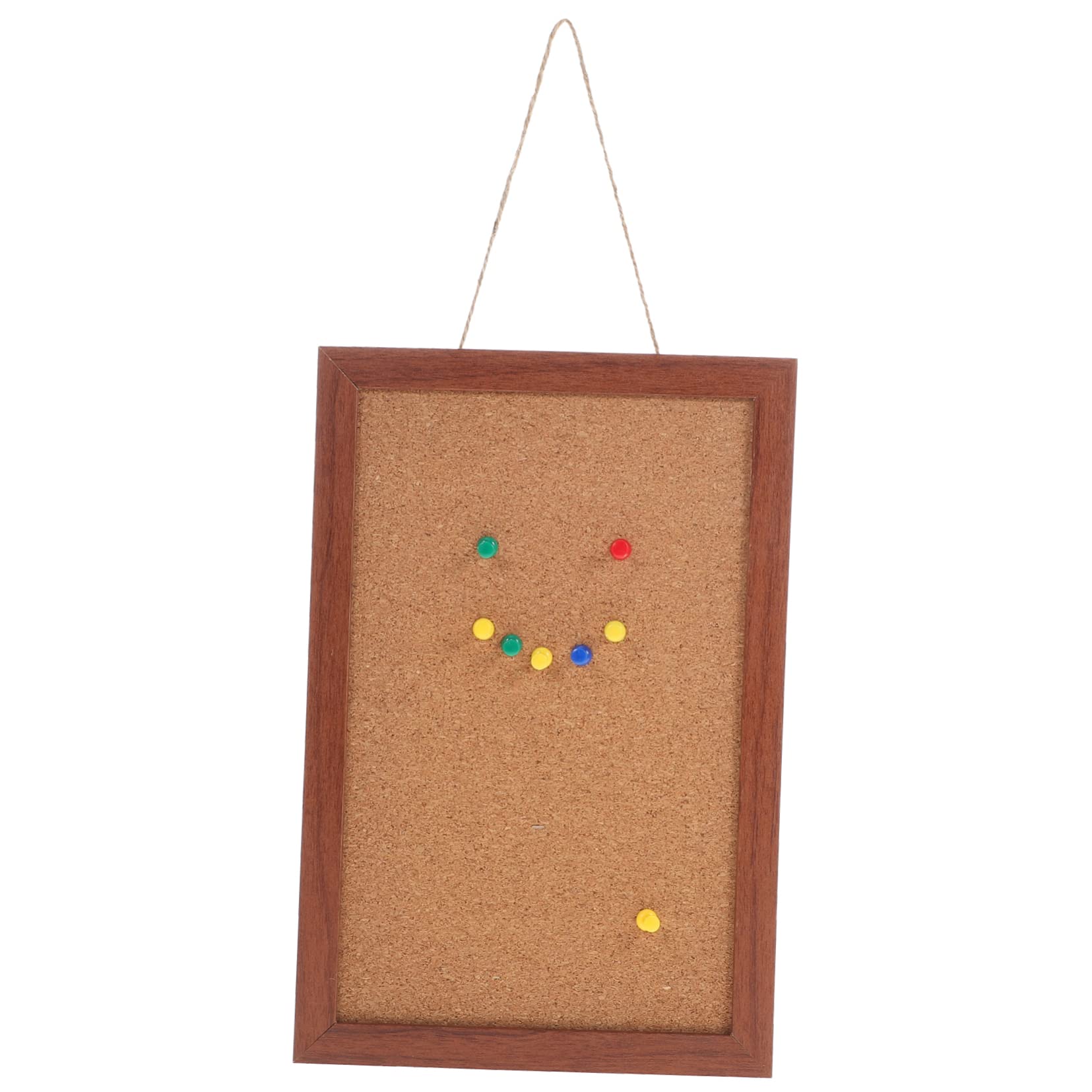 STOBOK Cork Board Thumbtacks Notice Board Push Pin Board Tack Board Display Calendar Memo Board Large Photo Board Photo Wall Little Hand Bell Cork Board Message Board Household Bulletin Board Wooden