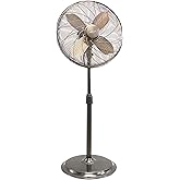 Ecohouzng 16 inch Oscillating Pedestal Fan, Brown, CT4400701SB