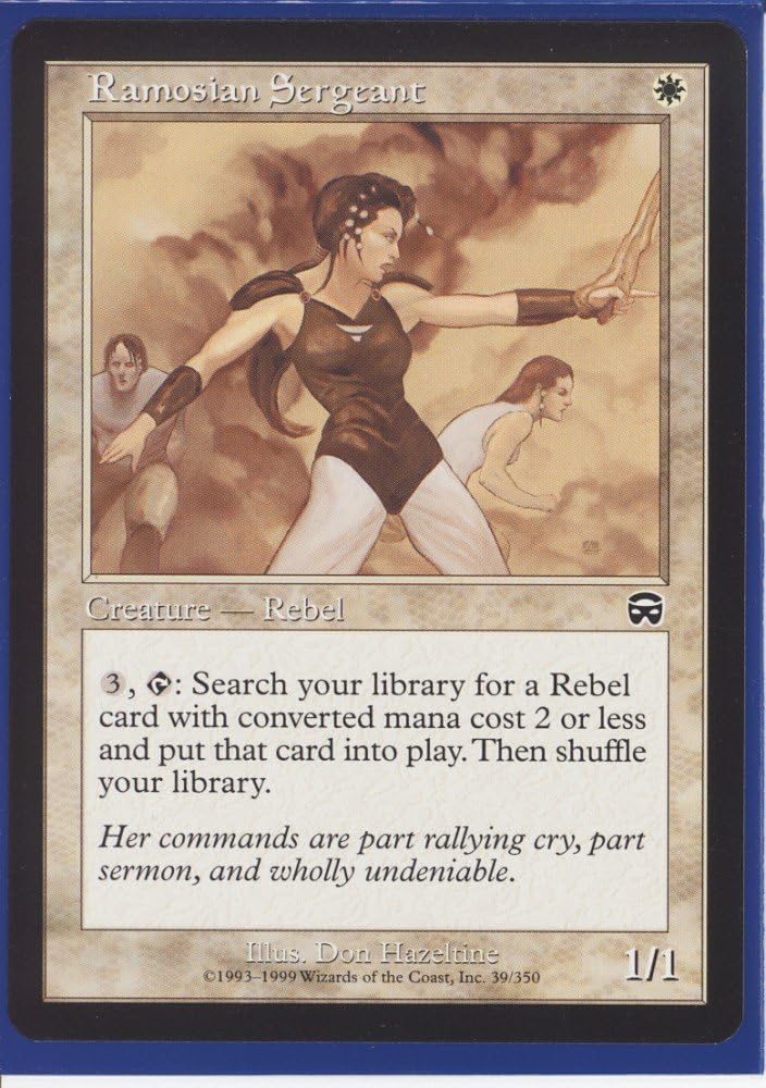 Amazon シングルカード Ramosian Sergeant レイモス教の兵長 マジック ザ ギャザリング メルカディアンマスクス C トレカ 通販