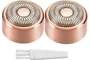 BECHY Replacement Heads Generation 3 for New Finishing Touch Flawless Facial Hair Remover,Upgraded Replacement Blades for Women,Ring Light Rose Gold for Flawless