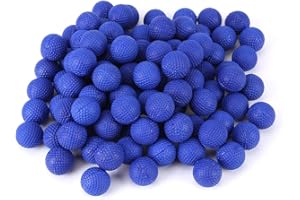 100pcs Rounds Refill Balls Soft Elastic Balls Compatible Replace for Rival Zeus Apollo Toy Children Kids Toy(Blue)