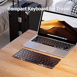 iClever Backlit Foldable Keyboard, BK05 Wireless