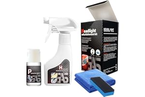 ZMHUM Headlight Restoration Kit - Removes Oxidation & Yellowing for Safer Night Driving Perfect for Drivers Everyday Car - Care Great 180ml Spray（6oz）