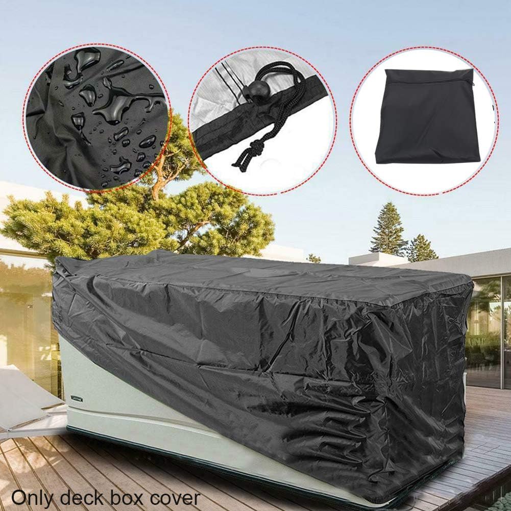 CALIDAKA Patio Deck Box Cover, Storage Box Cover to Protect Large Deck Boxes, Garden Furniture Protective Quick Open Outdoor Waterproof Durable : Garden & Outdoor