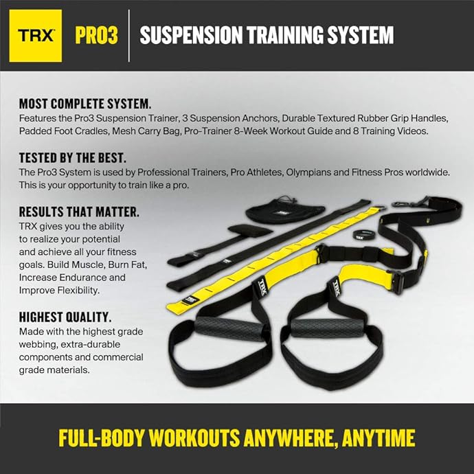 金盒特价 TRX PRO3 悬架式健身训练器套装 6折9.95 海淘转运到手约￥956
