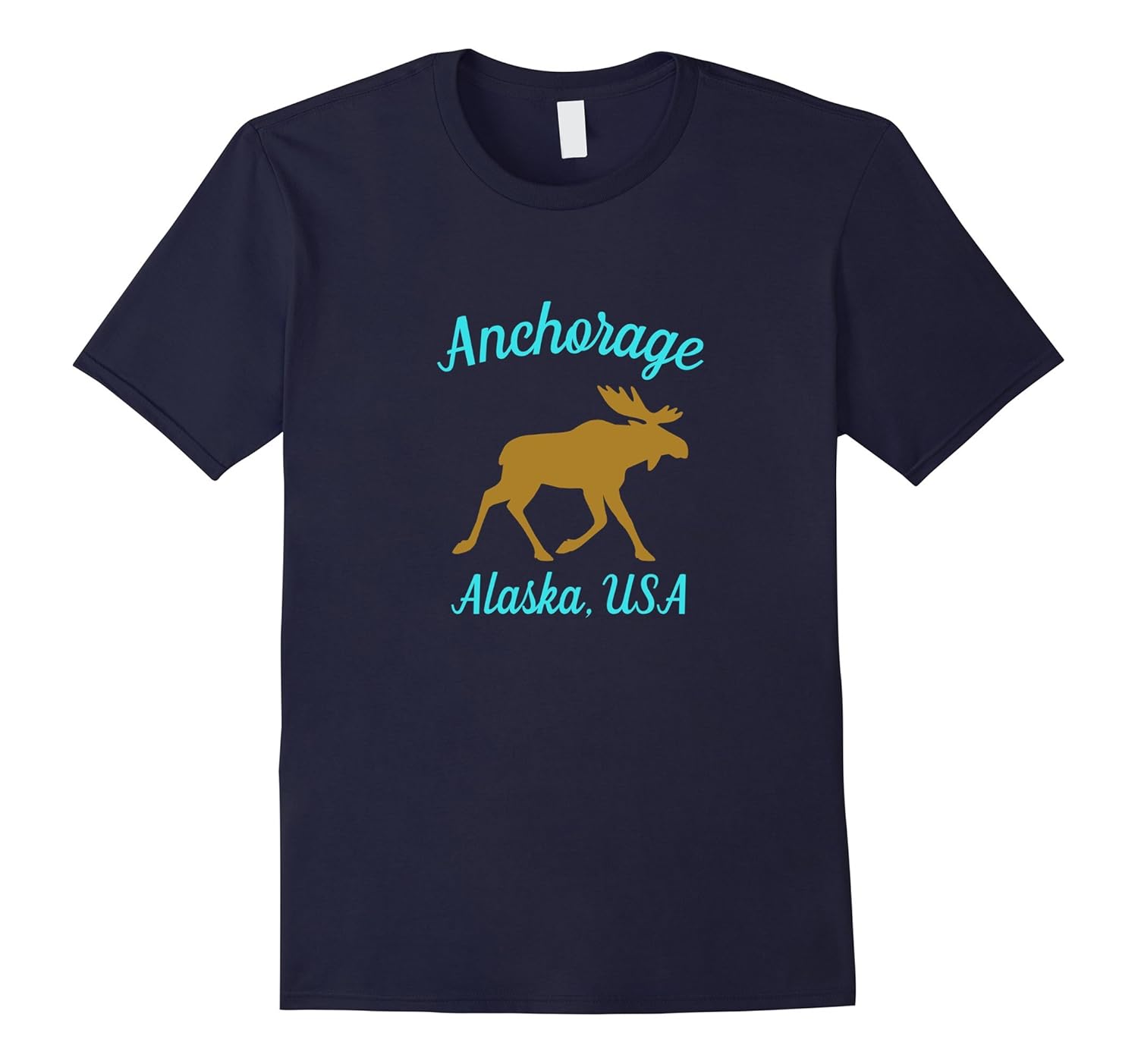 Anchorage Alaska Moose T Shirt-Rose