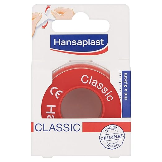 Hansaplast Esparadrapo Classic, 5 m x 2.5 cm 1 Unidad Amazon.es