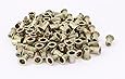 uxcell 100 Pcs Zinc Plated Carbon Steel Rivet Nut Flat Head Insert Nutsert 1/4-20UNC