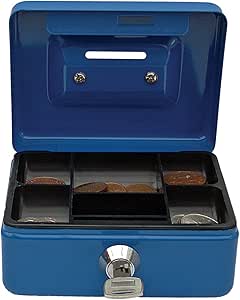 Cathedral - Caja metálica para dinero, cerradura, 2 llaves ...