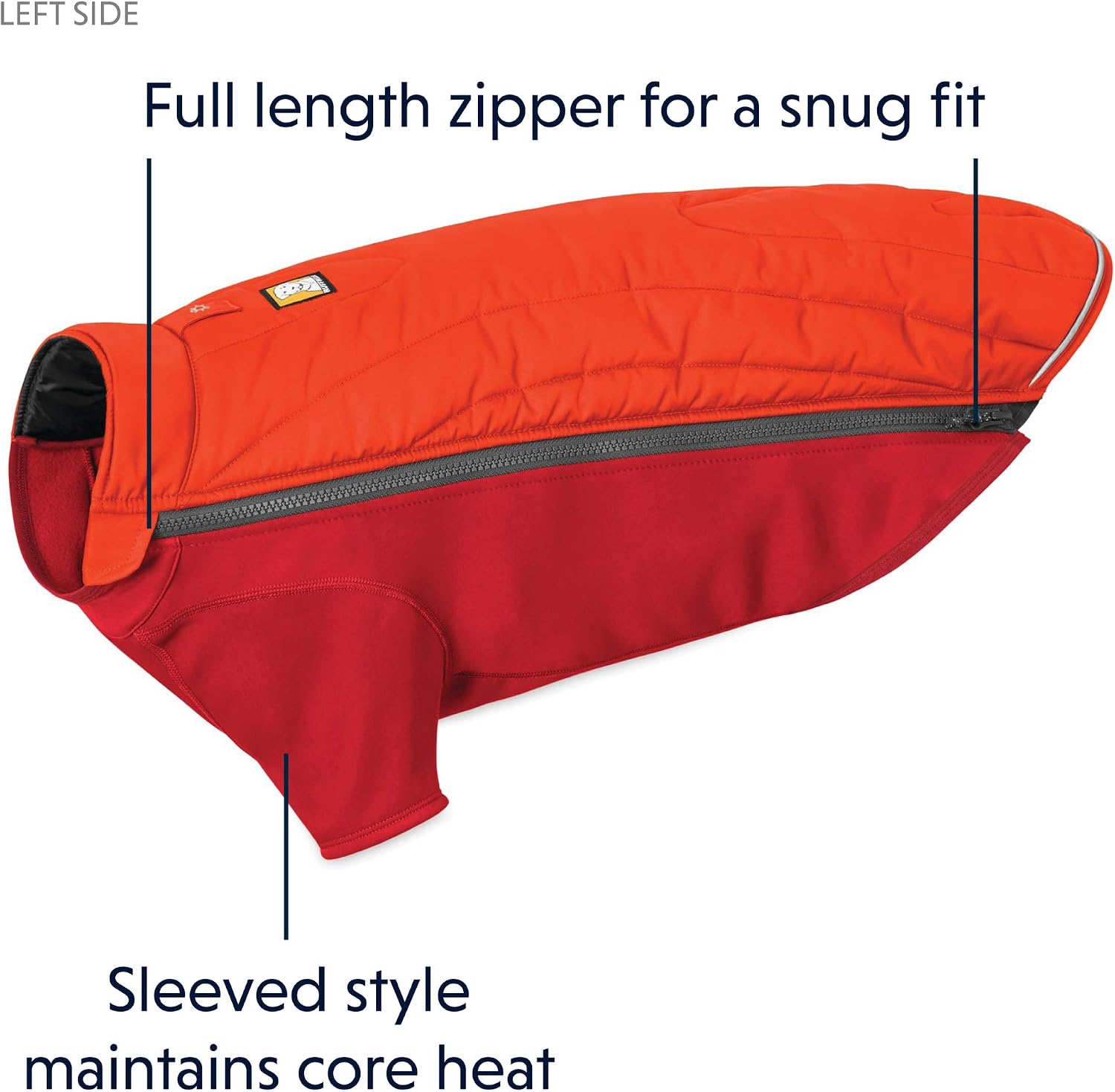 RUFFWEAR - Powder Hound Insulated, Water Resistant Cold Weather Coat for Dogs- Sockeye Red -05701-601S1 XS - Image 5
