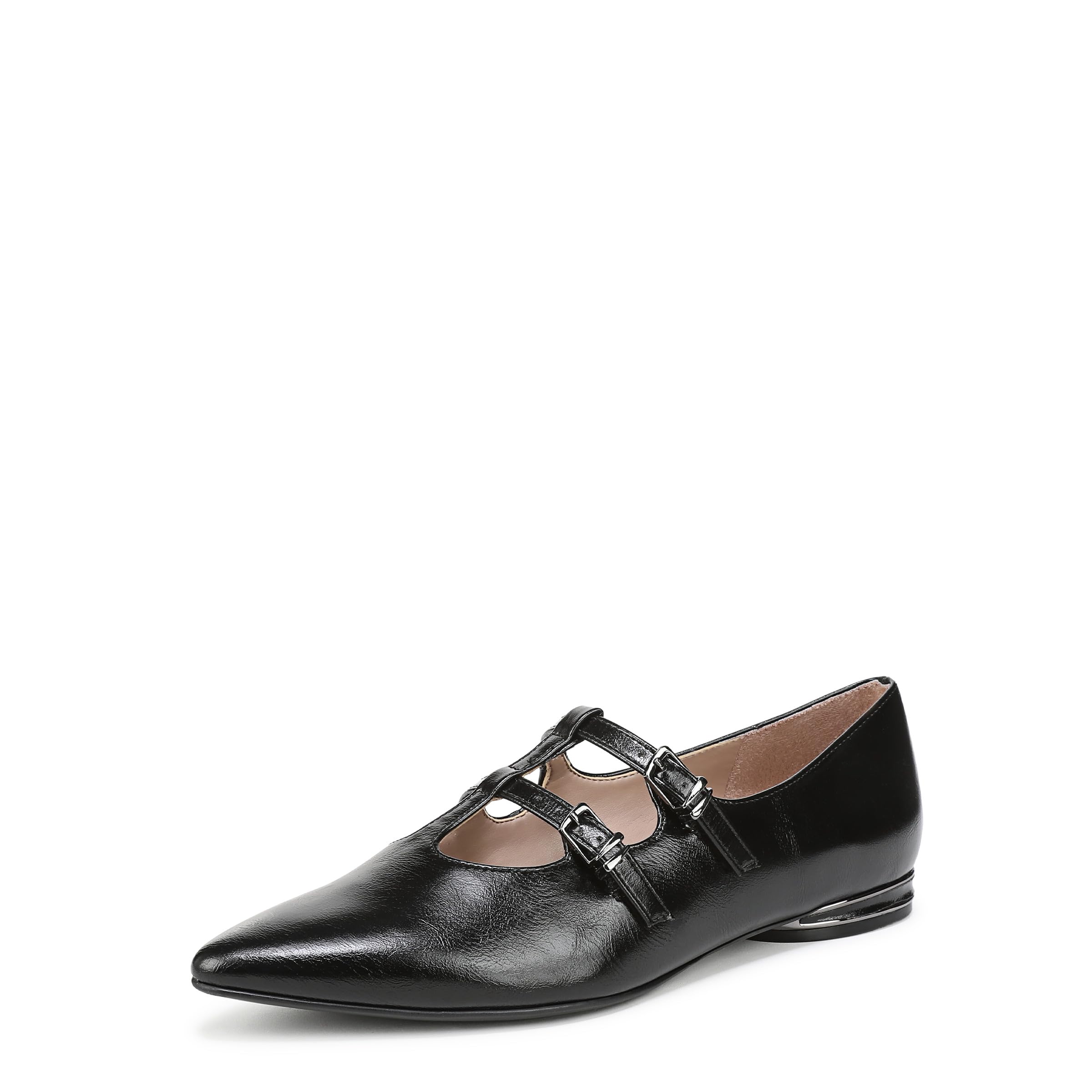 Naturalizer Women’s Brigitte Mary Jane Flat Black 10 M
