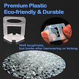 QTACIE Tile Leveling System Clips 2mm 200Pcs for Ceramic & Stone Installations view 4