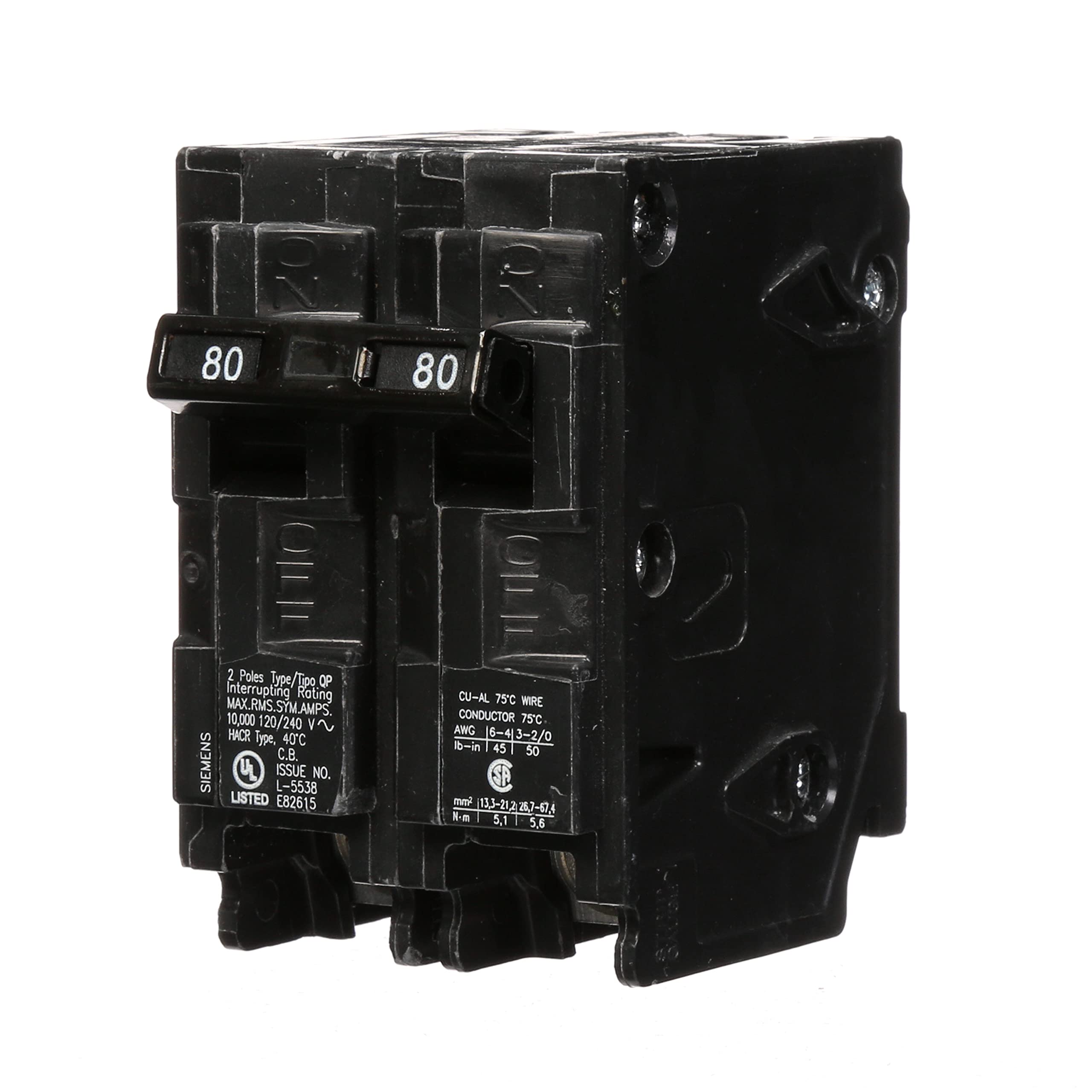 SIEMENS Q280 80-Amp Double Pole Type QP Circuit