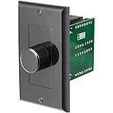 OSD Audio 100W in Wall Volume Control Impedance Matching for Home Speakers, Rotary Knob Black SVC100