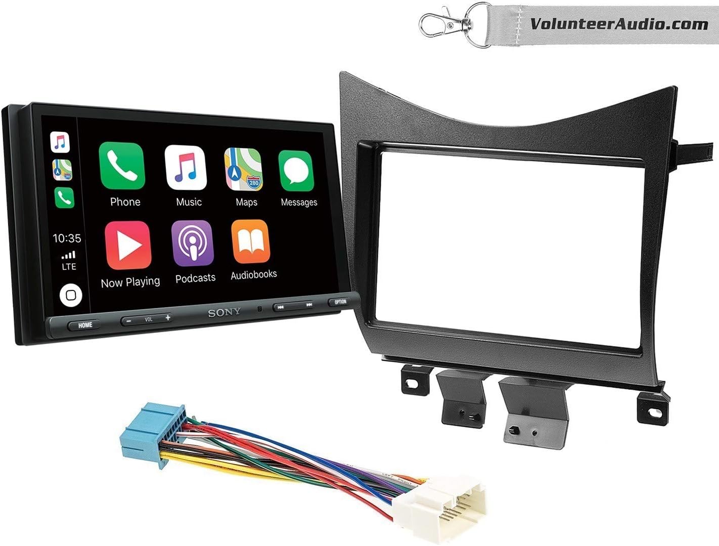 Sony XAV-AX5000 Double Din Radio Install Kit With Apple CarPlay, Android Auto, Sirius XM Ready Fits 2003-2007 Accord