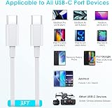 Ankoda 2Pack USB C to USB C Cable 3ft 100W Fast Charge Type C Cord view 7