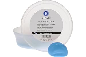 Body Sport Standard Hand Therapy Putty, Blue, 4 Oz., Firm, Strengthening Therapy Putty for Physical Rehabilitation