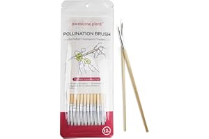 Awesome Plant 12 Pcs Pollination Brush for Indoor Hydroponic Gardens, Pollinator Tool for Aerogarden Ahopegarden and all Hydroponics Growing System Kit, Use on Tomatoes, Peppers, Strawberries and More