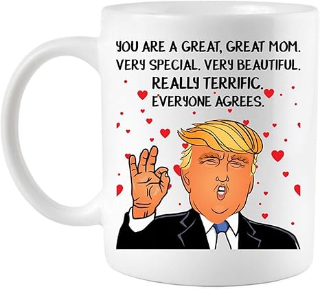 Lustige Kaffeetasse Mit Donald Trump Muttertags Motiv 313 Ml Amazon De Kuche Haushalt