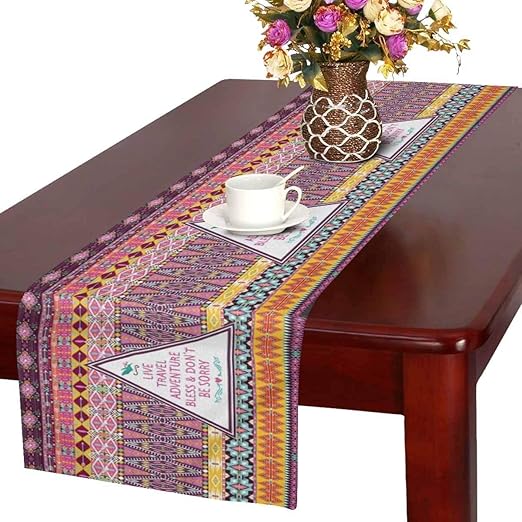 Amazon Com Cotton Linen Burlap Table Runner 16 X 72 Inch Hipster