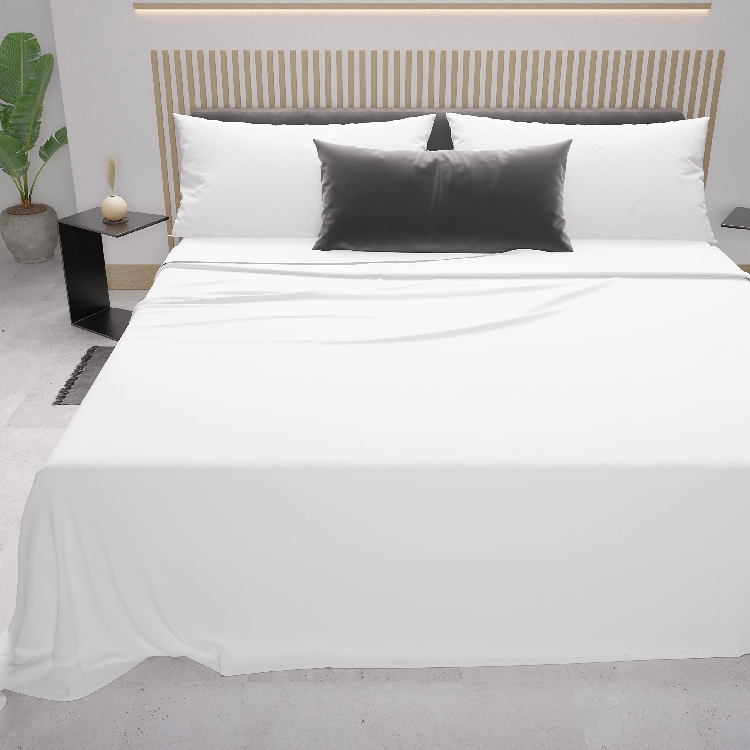PETTI Artigiani Italiani, Percal Cotton Bedding Set, 100% Made in Italy, White, 170 x 200 cm — image 1