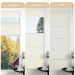 MoDanCeQ Blackout Light Filtering Cordless Top Down