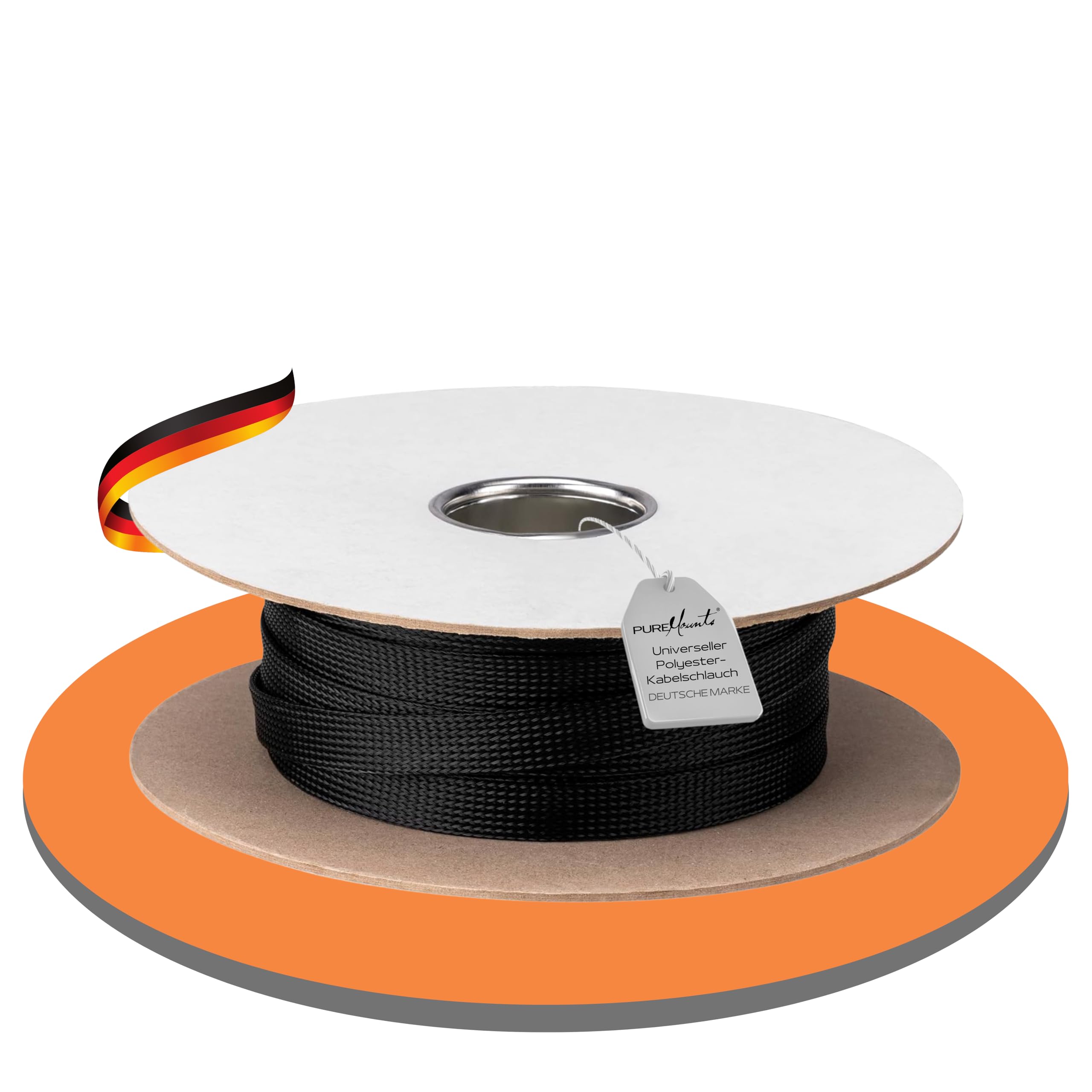 PureMounts PM Zccs Socks BJC-85 Universal Polyester Cable Tube, even Zusammenziehend with Velcro Closure