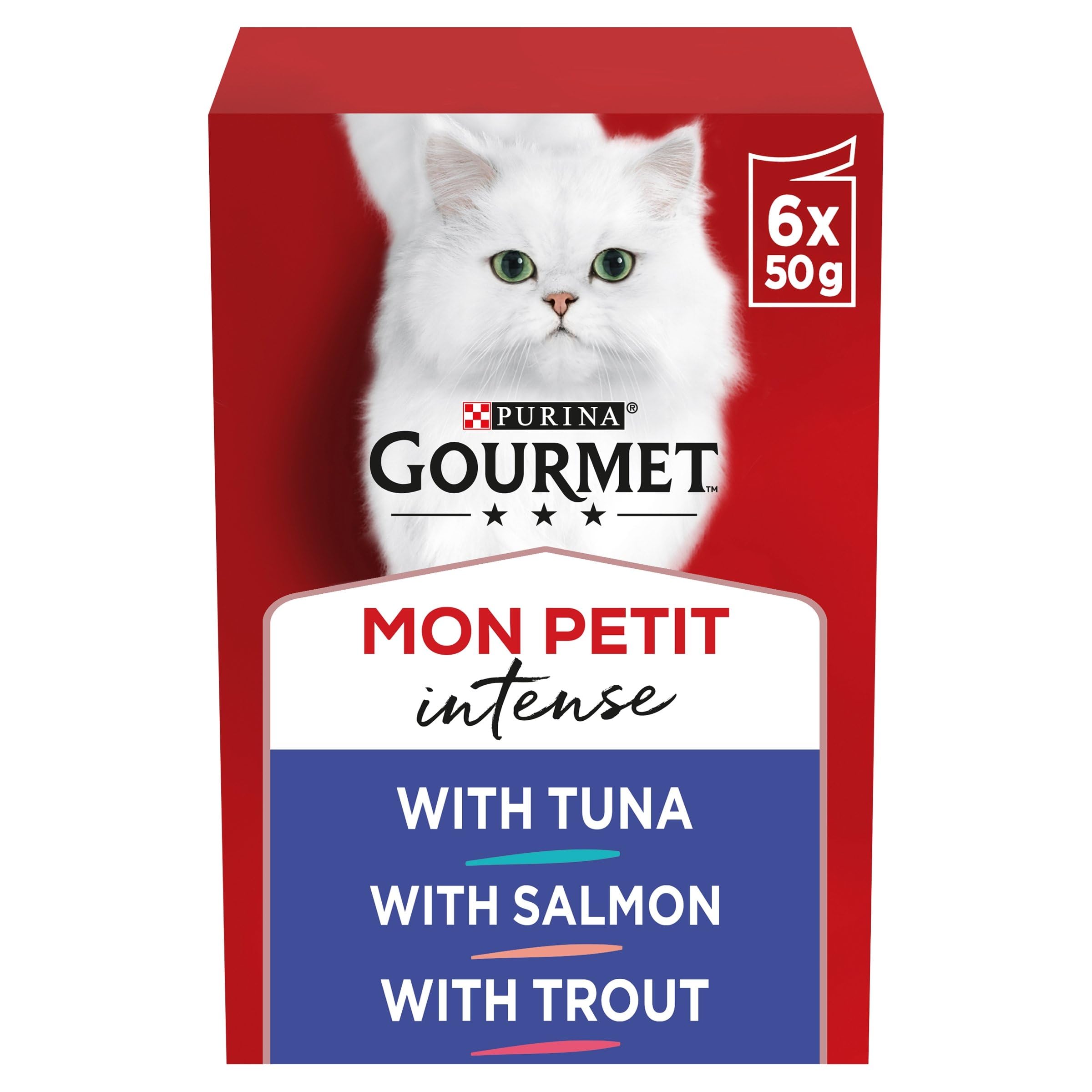 GOURMET Mon Petit Cat Food Pouches Fish 6 x 50g