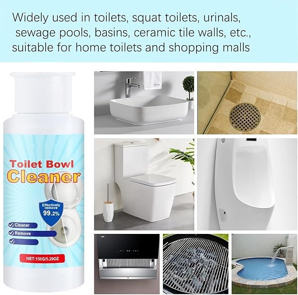 BICOTAND TOILET BOWL CLEANER, SPLASH TOILET CLEANER FOAM POWDER, SPLASH FOAM CLEANER FOR TOILET, SQUATTING PANS, URINALS, PIPE CLEANING 150G (2)